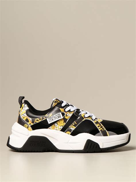 versace jeans couture black sneakers|versace couture sneakers women's.